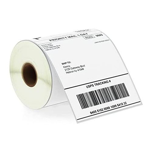 BETCKEY - 4 x 6 Shipping Labels Compatible with Zebra & Rollo Label Printer(not for dymo 4XL),Premium Adhesive & Perforated[10 Rolls, 2500 Labels]