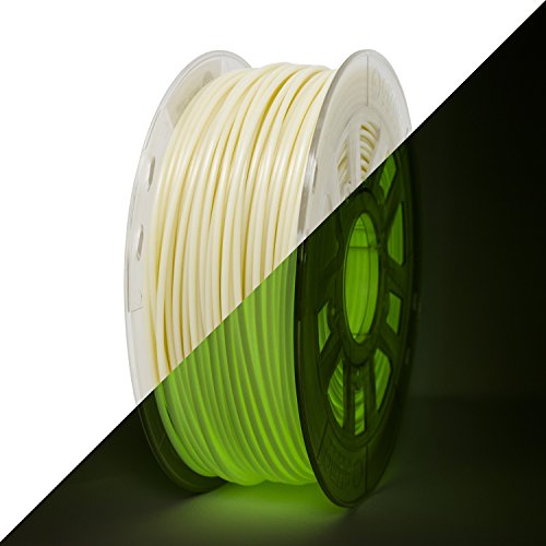 Gizmo Dorks 3mm (2.85mm) Hips Filament 1kg / 2.2lb for 3D Printers, Glow in The Dark Green