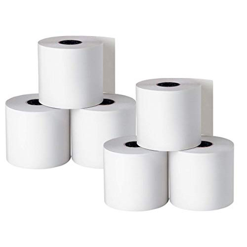 1InTheOffice Cash Register and Point of Service Printer Paper 3 Inch X 128 Foot, 10 Rolls