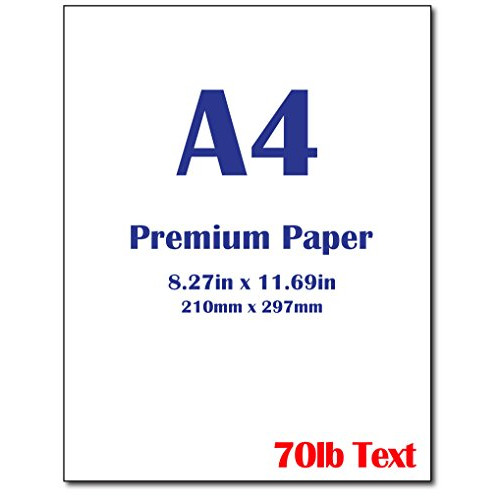 Premium A4 (8.3x 11.7) Printer Paper - 28lb Bond / 70lb Text (105 gsm) Bright White Paper (250 Sheets)