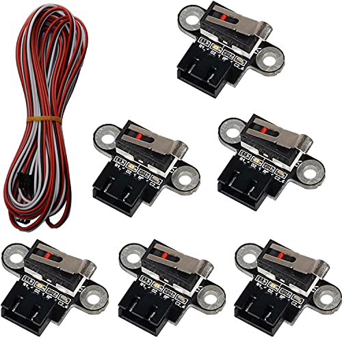 R REIFENG 6 pcs 3D Printer Switch Mechanical Limit Switch Module Micro Endstop Switches with 1m 3pin Cable for 3D Printers Parts Ramps 1.4