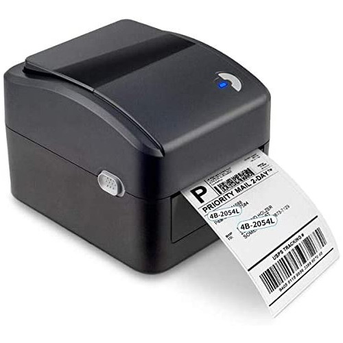 Micmi Shipping Label Printer, Thermal Support Amazon Ebay PayPal Etsy Shopify Shipstation Stamps.com Ups USPS FedEx DHL Support Windows, Roll & Fanfold Thermal Direct Label for Printer 4x6 inch