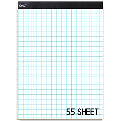 Mr. Pen Graph Paper, Grid Paper, 4x4 (4 Squares per inch), 11x8.5, 55 Sheet