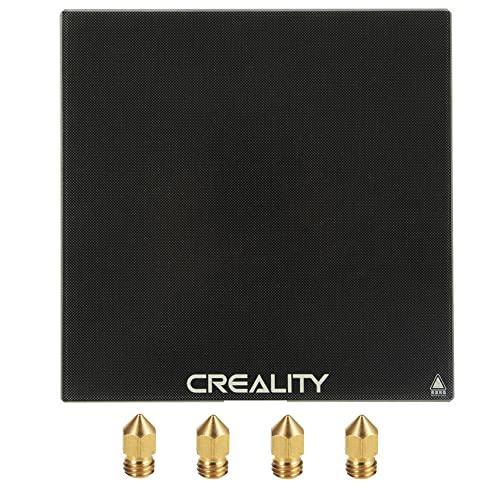 Creality CR-6 SE Glass Bed, 3D Printer Platform Tempered Glass Plate Build Surface, 245mm x 255mm x 4mm Hot Bed for CR-6 SE 3D Printer