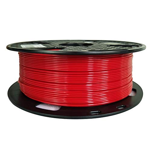 Red PETG Filament 1.75 mm 3D Printer Filament 1KG 2.2lbs Spool 3D Printing Material Fit Most FDM Printer CC3D PETG Easy to Print.