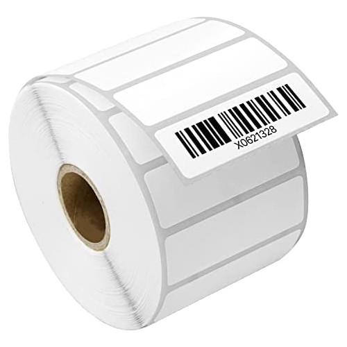 2.25 x 0.75 Direct Thermal Label - Compatible with Rollo Label Printer & Zebra Desktop Printers u2013 1u201D Core, Multipurpose UPC Barcode Address Labels, Adhesive & Perforated - 2 Rolls, 1700/Roll