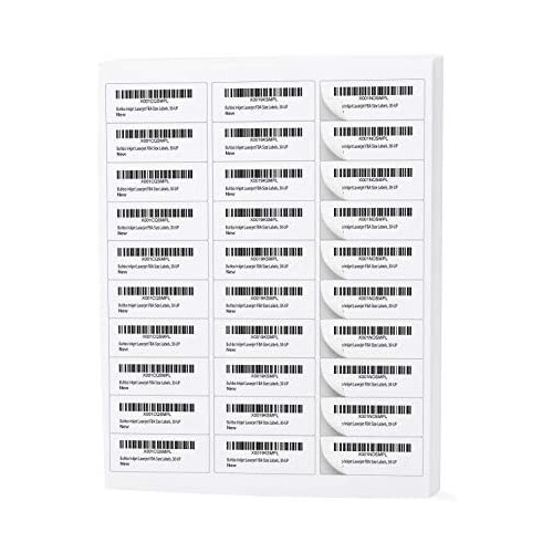 Buhbo 30-UP FBA Product Sticker Labels 1 x 2-5/8 Address Labels for Laser & Ink Jet Printers (100 Sheets, 3,000 Labels)