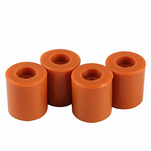 BCZAMD Heatbed Silicone Leveling Column, 3D Printer Hot Bed Mounts Column Stable Tool Heat-Resistant Silicone Buffer for Prusa i3 Plus A8 Wanhao D9 Mega, 4 Pack Brown