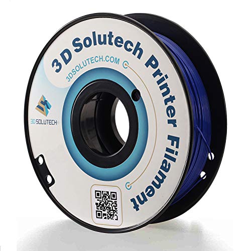 3D Solutech Navy Blue 3D Printer PLA Filament 1.75MM Filament, Dimensional Accuracy +/- 0.03 mm, 2.2 LBS (1.0KG) - PLA175NNYBLU