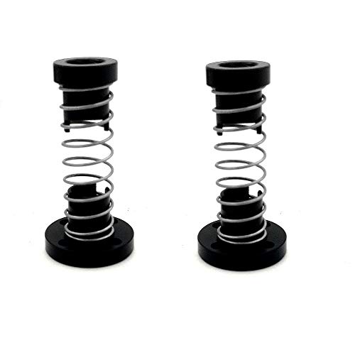 2-Pack 3D Printer TR8x8 T8 POM Anti Backlash Nuts for Lead 8mm Acme Threaded Rod Eliminate The Gap Spring DIY CNC Accessories (Pitch 2mm Lead 8mm)