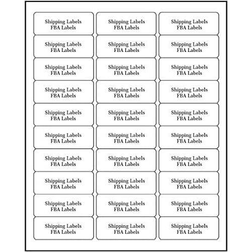 30 UP Address Labels for Inkjet Printers 1 x 2-5/8, Pack of 4500 Labels