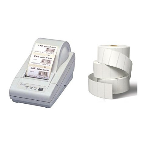 CAS DLP-50 Label Printer for ONLY S2000JR Series Scale, 1 Case of Labels LST8060