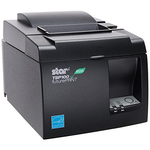 Star MicronicsTSP143IIU GRY US ECO - Thermal Receipt Printer - Cutter - USB - Gray - Internal Power Supply and Cable Included