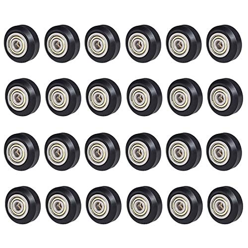 SIMAX3D 26PCS 3D Printer Wheel,Polycarbonate Plastic POM Rolle Linear Bearing for Creality CR10, Ender 3, Anet A8, Artillery X1