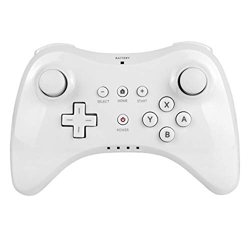 Wii U Controller,Rechargeable Bluetooth Dual Analog Controller Gamepad for Wii U Pro Controller with USB Charging Cable