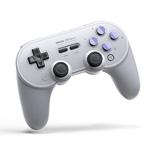 8Bitdo Sn30 Pro+ Bluetooth Controller Wireless Gamepad for Switch, PC, macOS, Android, Steam and Raspberry Pi (SN Edition)