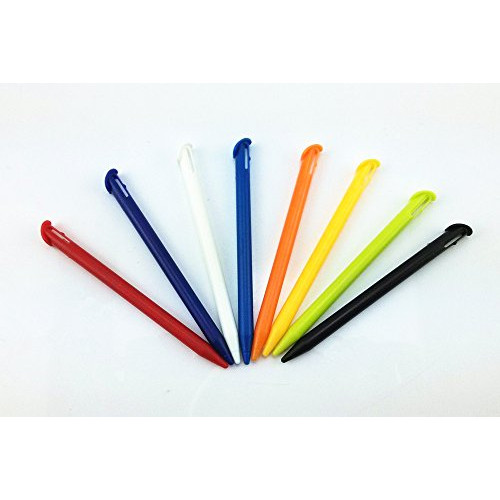 yueton Pack of 8 Colorful Plastic Replacement Stylus Touch Screen Pen Set, Compatible with Nintendo New 3DS XL, 3DS LL