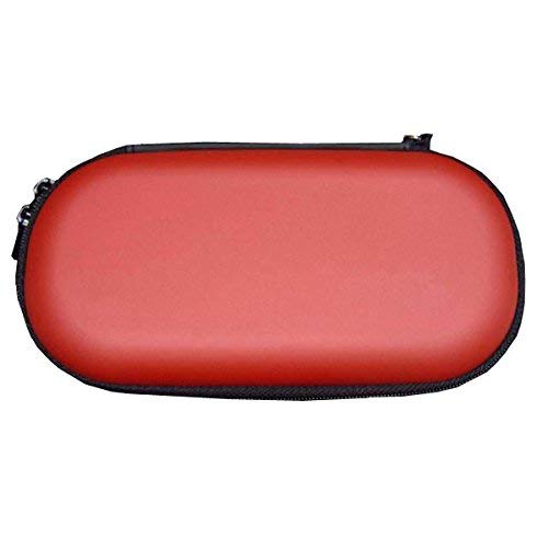 OSTENT Protector Hard Travel Carry Shell Case Cover Bag Pouch Compatible for Sony PS Vita PSV Color Red