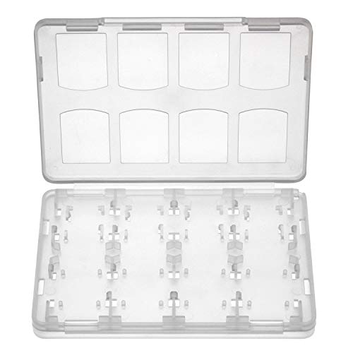 OSTENT 18 in 1 Game Memory Card Holder Case Storage Box Compatible for Sony PS Vita PSV Color White