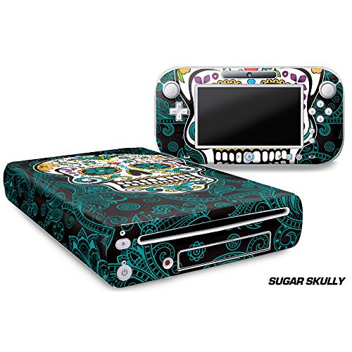 247 Skins Graphics kit Sticker Decal Compatible with Nintendo Wii U and Controllers - Sugar Skully