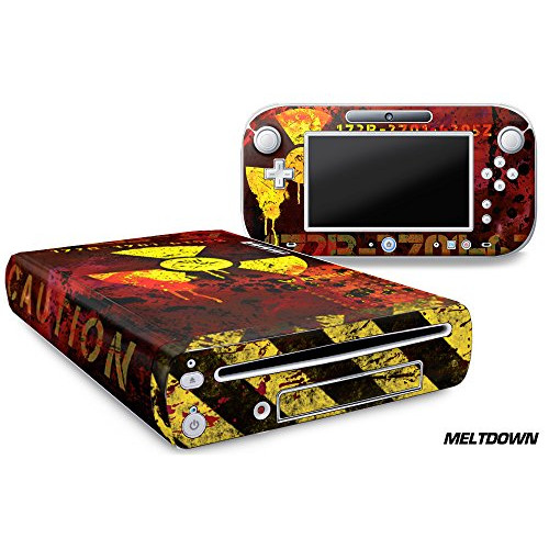 247 Skins Graphics kit Sticker Decal Compatible with Nintendo Wii U and Controllers - Meltdown