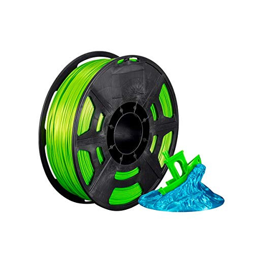 Monoprice 136279 Hi-Gloss 3D Printer Filament PLA 1.75mm - 1kg/Spool - Pale Green, Works with All PLA Compatible 3D Printers