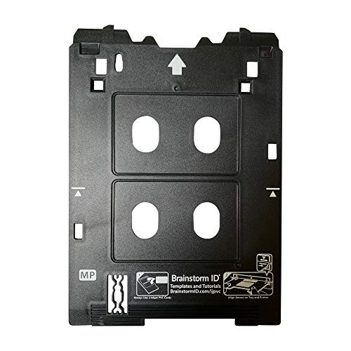 Inkjet PVC Card Tray for Canon PIXMA TS82xx, TS83xx, and TS95xx Series Printers (Canon MP/Multi-Purpose Tray Printers) by Brainstorm ID