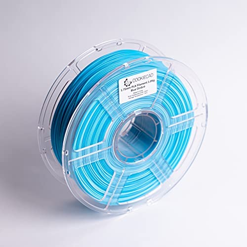 Cookiecad Blue Ombre (Blue -> Pale Blue Rainbow Transition) PLA 3D Printer Filament 1.75mm 1kg