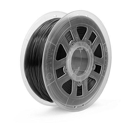 Gizmo Dorks Flexible TPU 3D Printer Filament 1.75mm 1kg, Black