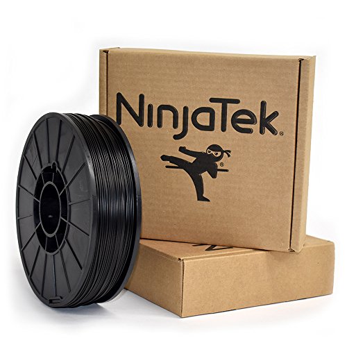 NinjaTek - 3DCH0117510 3DCH01117510 Cheetah TPU Filament, 1.75mm, TPE, 1kg Midnight (Black) (Pack of 1)