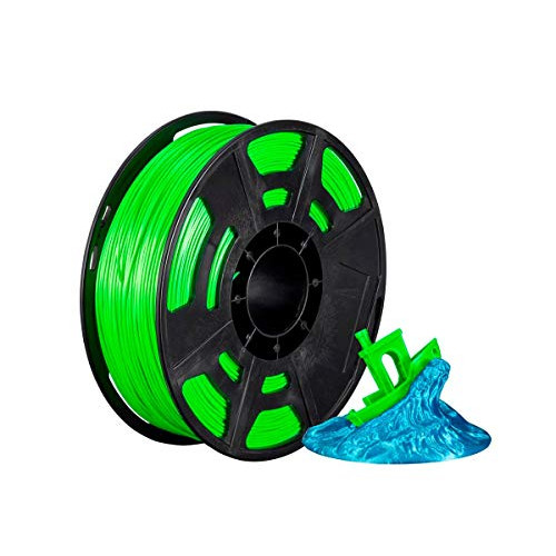 Monoprice - 136278 Hi-Gloss 3D Printer Filament PLA 1.75mm - 1kg/Spool - Green, Works with All PLA Compatible 3D Printers