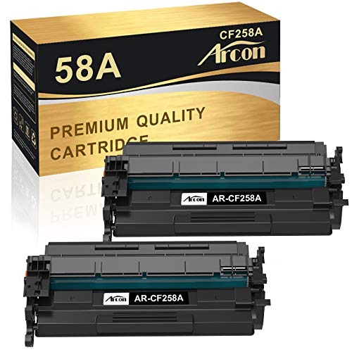 Arcon Compatible Toner Cartridge Replacement for HP 58A CF258A 58X CF258X M404n M404dn M428fdw use for HP Pro M404n M404dn M404dw MFP M428fdw M428fdn M428dw Printer (Black 2-Pack)