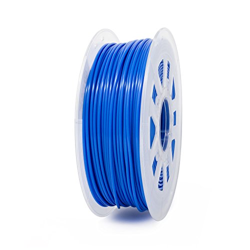 Gizmo Dorks 3mm (2.85mm) PLA Filament 1kg / 2.2lb for 3D Printers, Fluorescent Blue (UV Light)