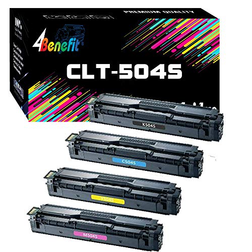 4Benefit (BCYM) Compatible Toner Cartridge Replacement for Samsung 504S CLT-504S for C1810W C1860FW CLP-415NW CLP-470 CLP-475 CLX-4195 CLX-4195FN 4195FW Printer