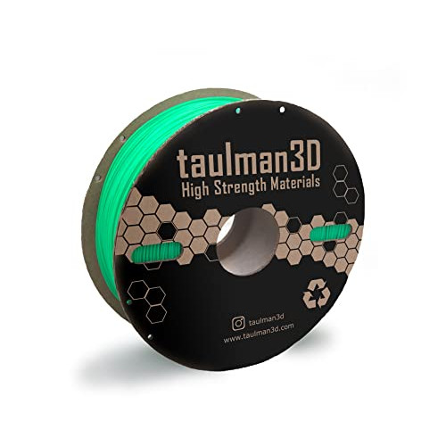 taulman3D PETG Recycled Filament 1.75mm, 3D Printer Consumables, 1kg Spool (2.2lbs), 100% Recycled Enviro PETG, Fit Most FDM Printer (Green)