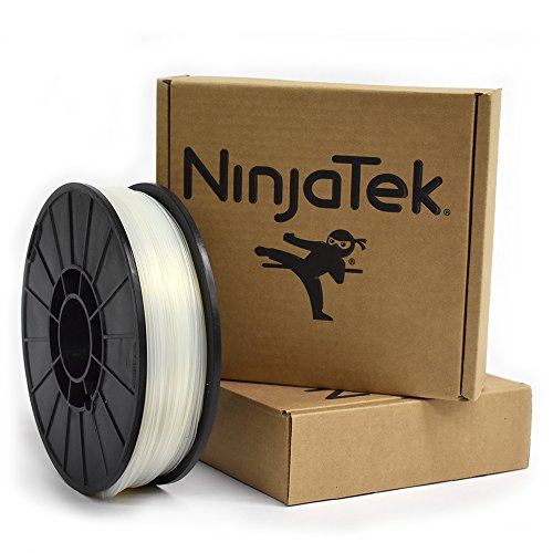 NinjaTek - 3DCH0817510 3DCH08117510 Cheetah TPU Filament, 1.75mm, TPE, 1kg Water (Clear) (Pack of 1)