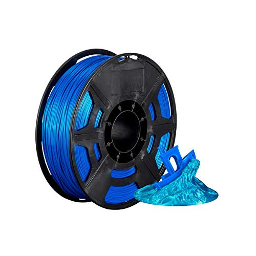 Monoprice 136284 Hi-Gloss 3D Printer Filament PLA 1.75mm - 1kg/Spool - Blue, Works with All PLA Compatible 3D Printers