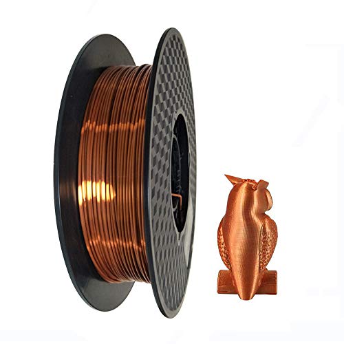 Silk Copper PLA Filament 1.75 mm 500g 3D Printer Filament Shiny Metallic Copper 3D Printing PLA Material 0.5KG CC3D