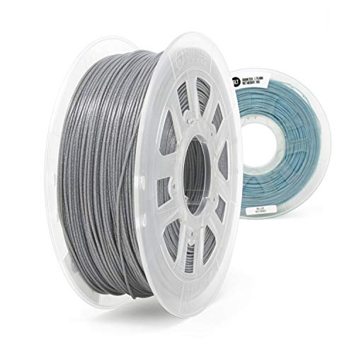 Gizmo Dorks Glitter PLA 3D Printer Filament 1.75mm 1kg, Gray