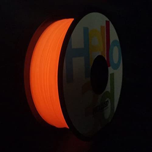 HELLO3D Glow in The Dark Luminous Blue PLA 3D Printing Filament, 1.75mm, 1kg Spool(2.2lbs)