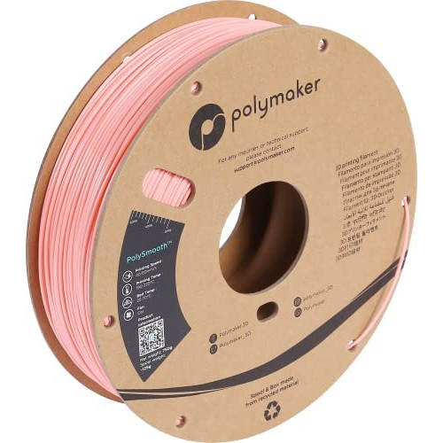 Polymaker PolySmooth PVB Filament 1.75mm Beige Filament, 750g Cardboard Spool - Beige PVB Filament Print Like PLA Filament 1.75, Easy Smoothable Post Process with IPA Alcohol, Work with Polysher
