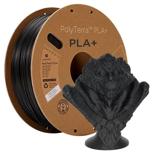 Polymaker Matte PLA Filament 1.75mm Blue, 1kg Carton Spool PLA Filament 1.75 - PolyTerra PLA 3D Printer Filament, Print with Most 3D Printers Using 3D Filament