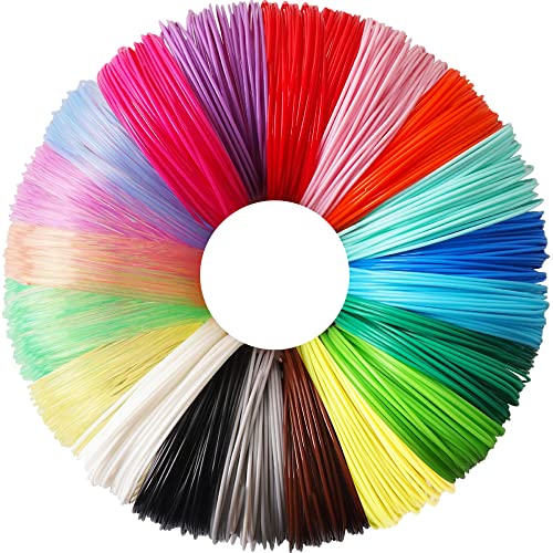 3D Pen PLA Filament Refills, 20 Colors, 20 Feet Each Color, Total 400 Feet by TTYT3D, Support for All 1.75mm 3D Printer and 3D Pen, Not Fit for 3Doodler Pen