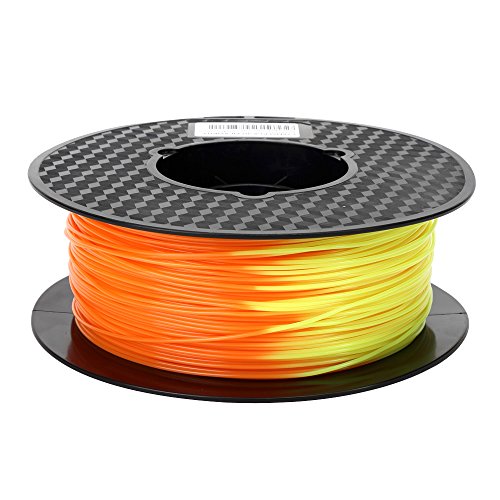 Color Change PLA Filament Green to Yellow 3D Printer Changing Filament 1.75 mm 1KG Spool 2.2 LBS Printing PLA Material Color Changing with Temperature