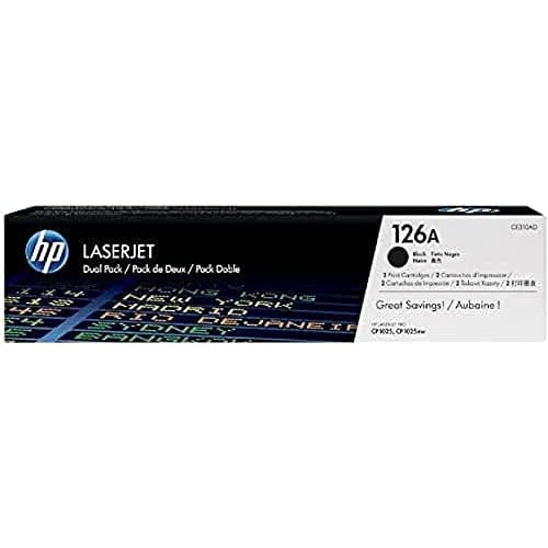 Original HP 126A Yellow Toner Cartridge | Works with HP LaserJet Pro 100 color MFP M175 Series, HP LaserJet Pro CP1025 Series, HP TopShot LaserJet Pro M275 MFP Series | CE312A