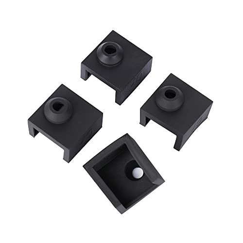 4PCS Official Creality 3D Printer Hotend Silicone Sock Heater Block Silicone Cover for Ender 3/Ender 3 Pro/Ender 3 V2/Ender 5 Pro/CR-10 10S S4 S5