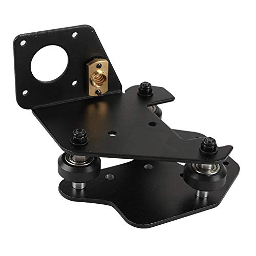 Yuhoo Motor Bracket Fixed Mount Plate Spare 3D Printer with Pulley Nut Home Office Replacement Parts Upgrade Left X Axis Aluminum Durable sy Install for Creality CR10 S4 S5