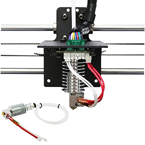 MODJUEGO Type V5 J-Head for I3 Mega 3D Printer Accessories Updated Straight（12V 40W）