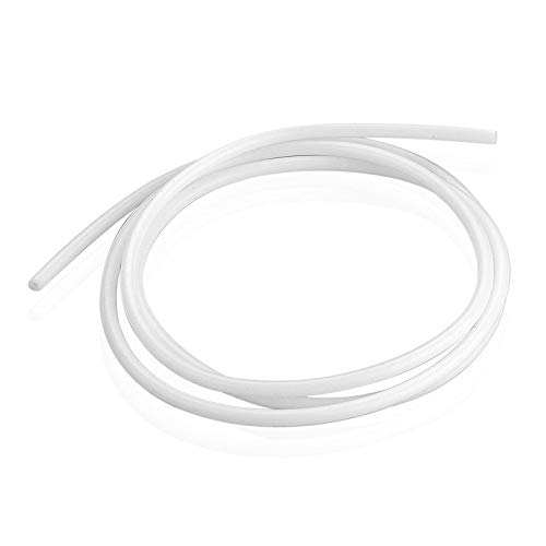 AMX3d PTFE Teflon Bowden Tube for 1.75 Filament (2.0mm ID/4.0mm OD) 2.0 Meters u2013 White Connector Tubing for 3D Printer