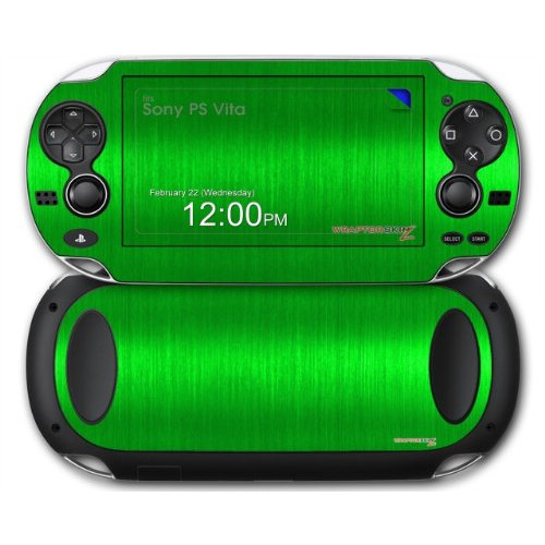 Sony PS Vita Skin Brushed Metal Green by WraptorSkinz